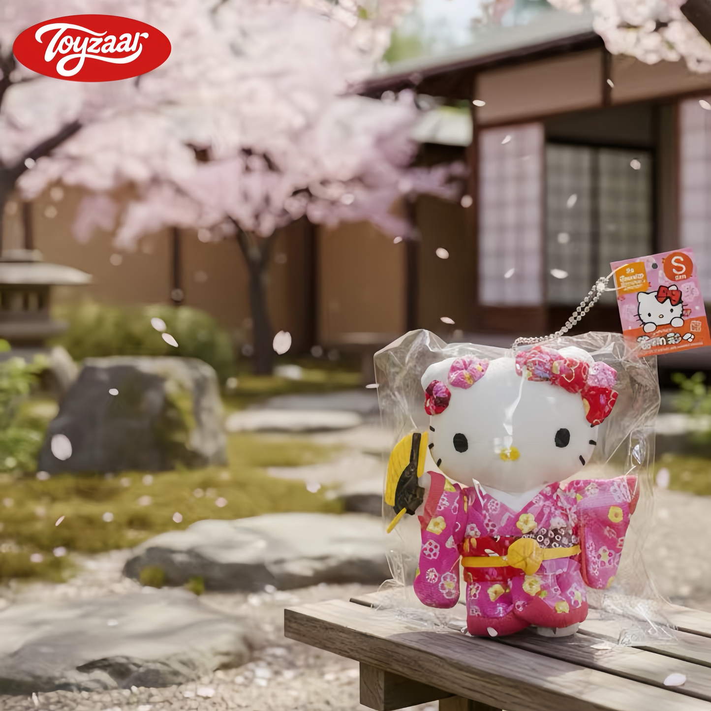 Hello Kitty Japan Limited Kimono Folding Fan Pendant Doll (100% Authentic）