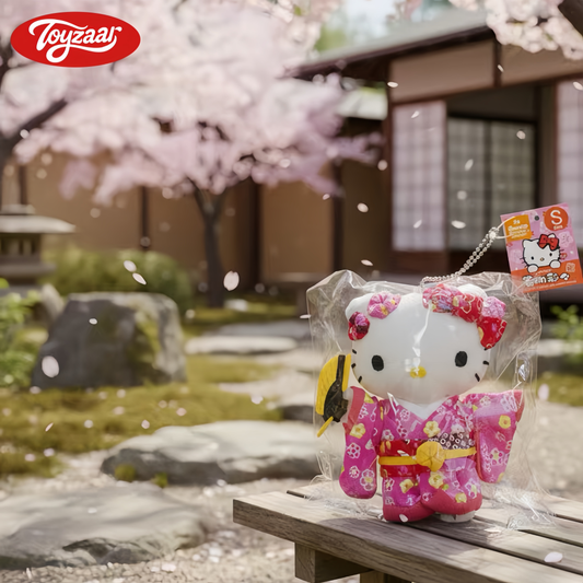 Hello Kitty Japan Limited Kimono Folding Fan Pendant Doll (100% Authentic）
