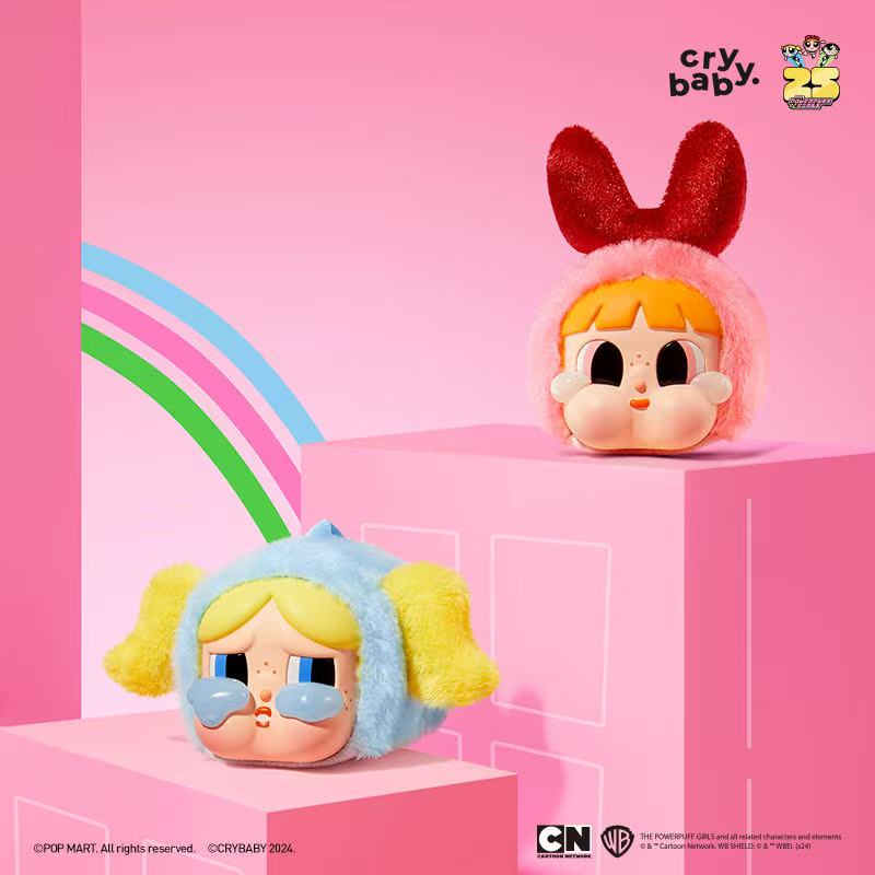 POP MART CRYBABY Powerpuff Girls Vinyl Plush Face Blind Box (100% Authentic)