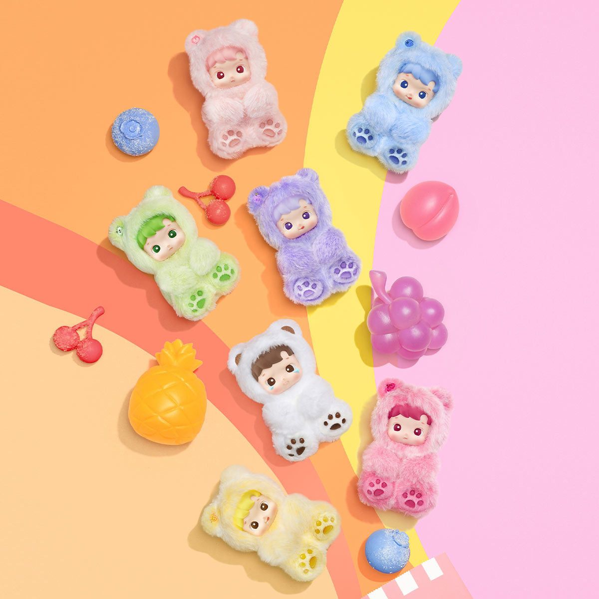 POP MART HACIPUPU GUMMY BEAR Vinyl Plush Pendant Blind Box (100% Authentic)
