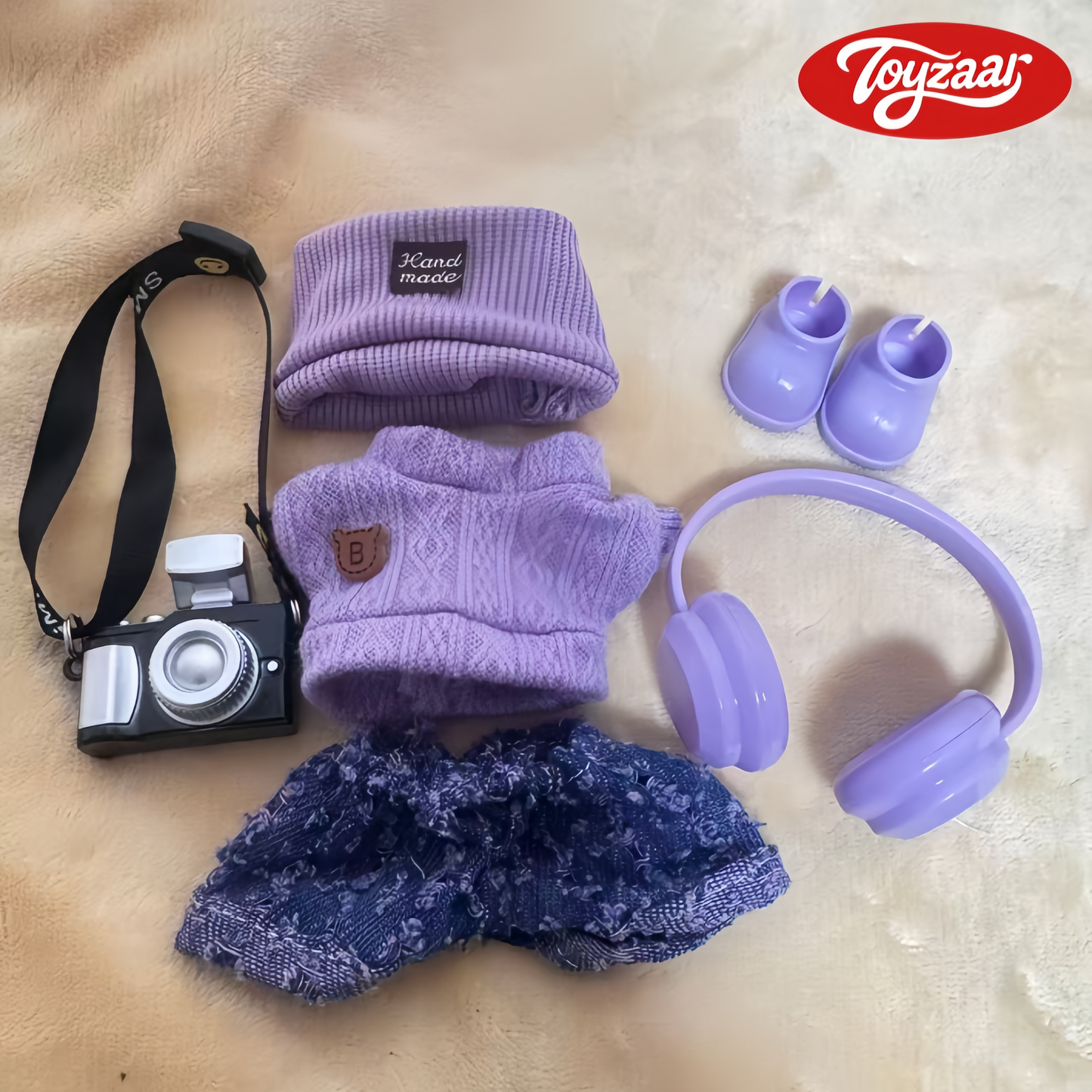 Labubu Outfit (17CM Doll)- Purple Jeans