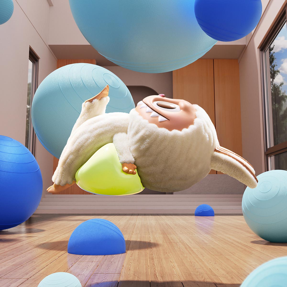 POP MART The MONSTER Lazy Yoga Series Blind Box (100% Authentic)