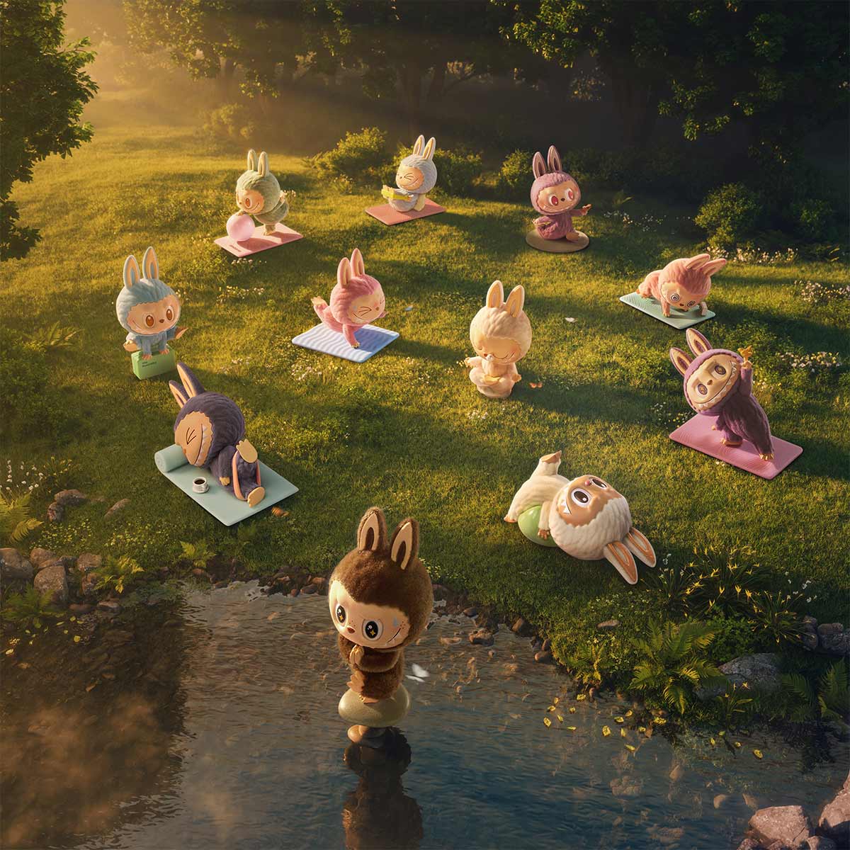 POP MART The MONSTER Lazy Yoga Series Blind Box (100% Authentic)