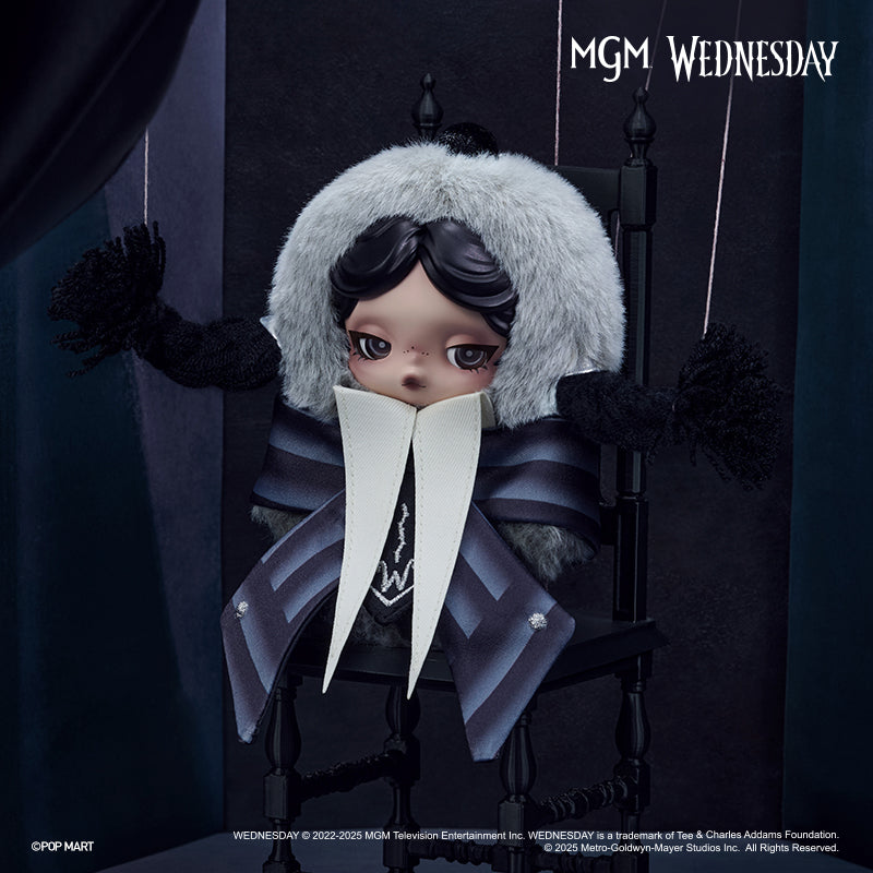 POP MART Skullpanda MGM WEDNESDAY Vinly Plush Doll（100% Authentic）