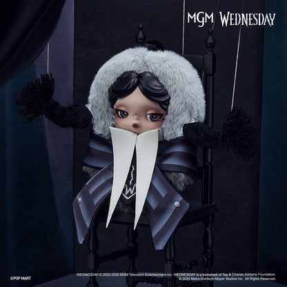 POP MART Skullpanda MGM WEDNESDAY Vinly Plush Doll（100% Authentic）