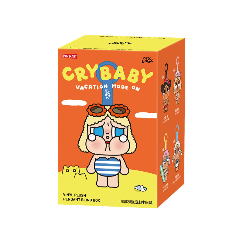 POP MART Crybaby Vacation Mode On Vinyl Plush Pendant Blind Box (100% Authentic)