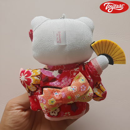 Hello Kitty Japan Limited Kimono Folding Fan Pendant Doll (100% Authentic）