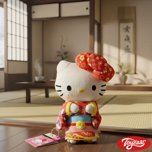 Hello Kitty Japan Limited Red Kimono Pendant Doll (100% Authentic）
