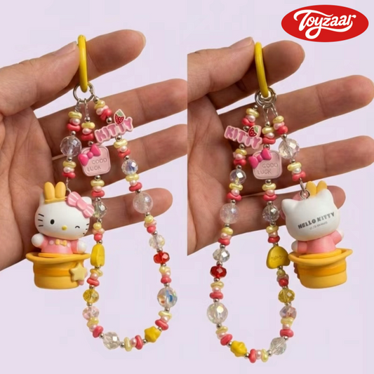 Fanci Handmade Phone Chain with Hello Kitty
