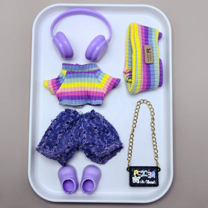 Labubu Outfit (Normal)- Purple Jeans